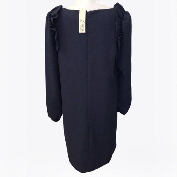 Eliza J Ruffle Accents Knee Women’s Dress - 12/14 - Picture 3 of 17